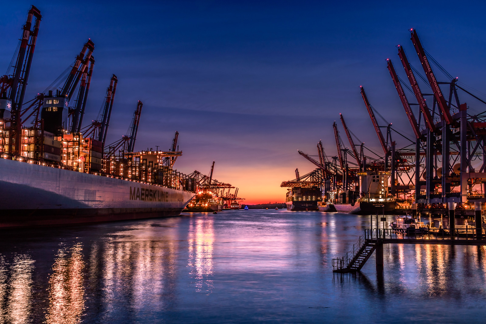 Port de Hambourg Allemagne