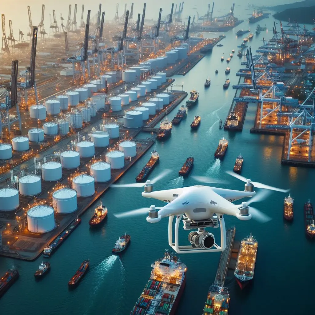 les drones utilisés dans les ports