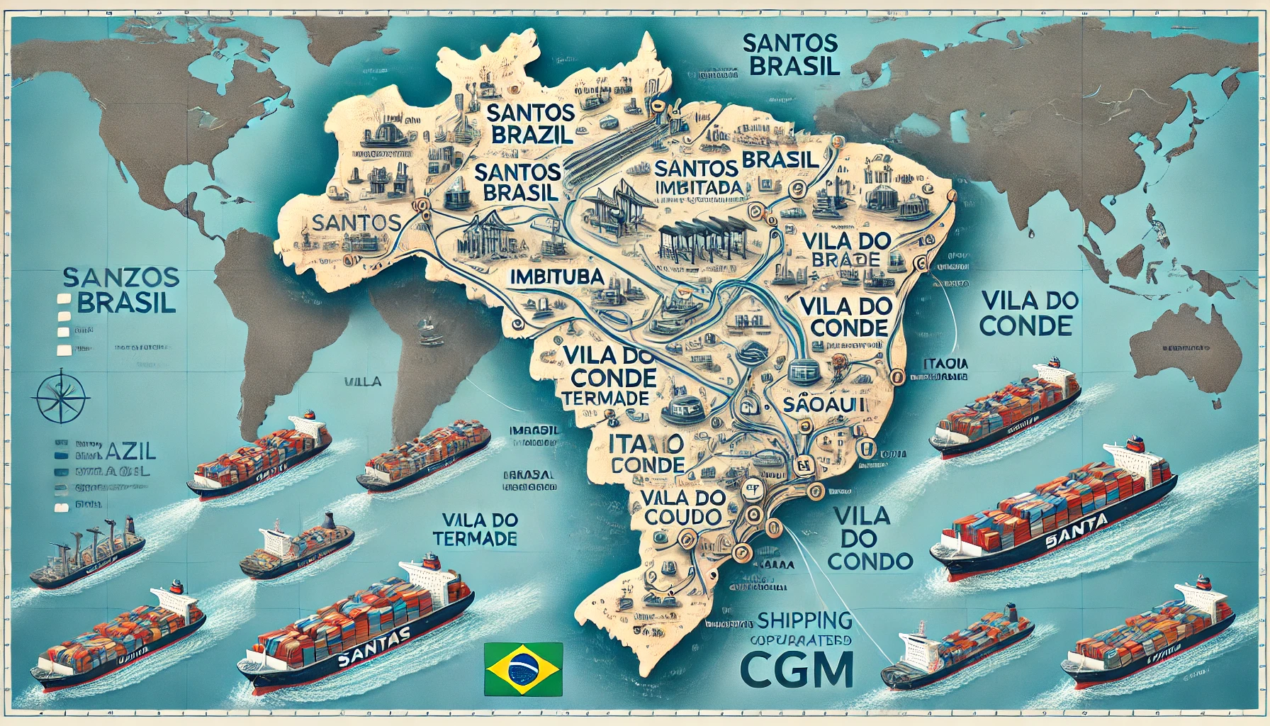 CMA CGM acquiert 48 % de Santos Brasil : Une nouvelle étape stratégique