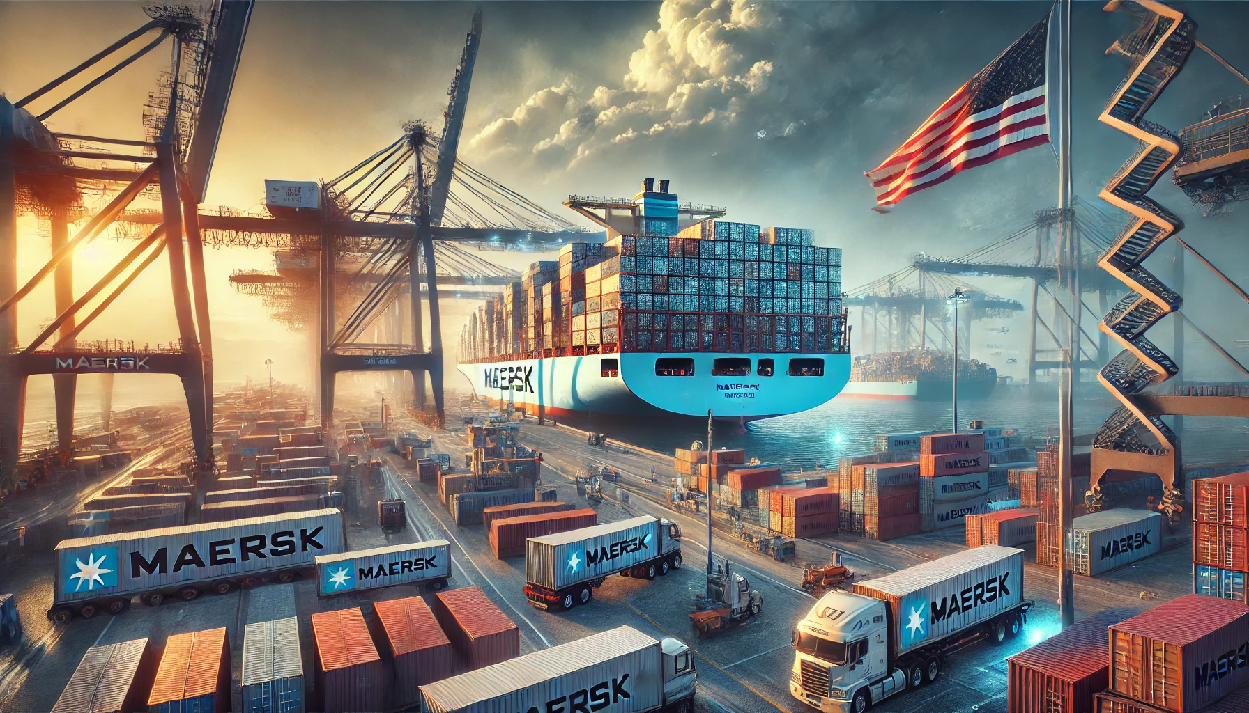 Hausse des actions de Maersk face à la menace de la grève des ports américains en 2024